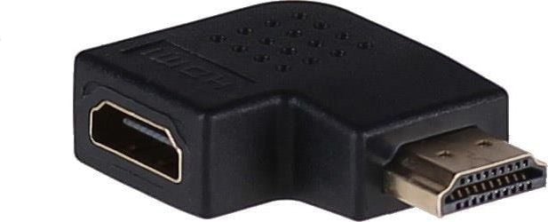 Adaptor HDMI tata la HDMI mama, Akyga, unghi de 90 de grade lateral