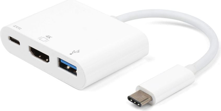 Adaptor HUB USB 3.1 type C (USB-C) la HDMI (4K) compatibil cu Apple MacBook Pro 13` A1706 Touch Bar (Retina, Late 2016)