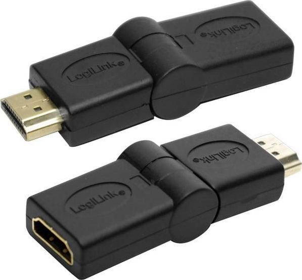 Adaptor LogiLink HDMI - HDMI AV negru (AH0011)