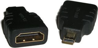 Cabluri si adaptoare - Adaptor , LogiLink , HDMI tip A mama la Micro HDMI Tip D tata , negru