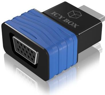 Adaptor , RaidSonic , IcyBox HDMI la VGA , negru cu albastru