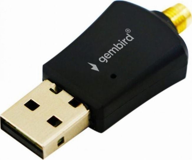 Adaptor retea Gembird WNP-UA300P-02, externa, USB 2.0, suporta pana la 802.11n 300 Mbps, antena detasabila