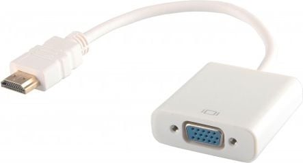 Adaptor Savio CI-27, HDMI tip A mama la VGA 15 pini mama, Elmak