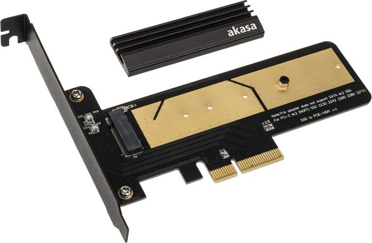 Adaptor SSD M.2 NGFF la PCI-e - ,AK-PCCM2P-02,M.2 PCIe 3.0 x4 NVMe to PCIe x4 host adapter