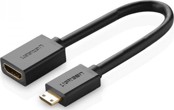 Adaptor UGREEN 20137 Mini HDMI la HDMI, 22cm (negru)