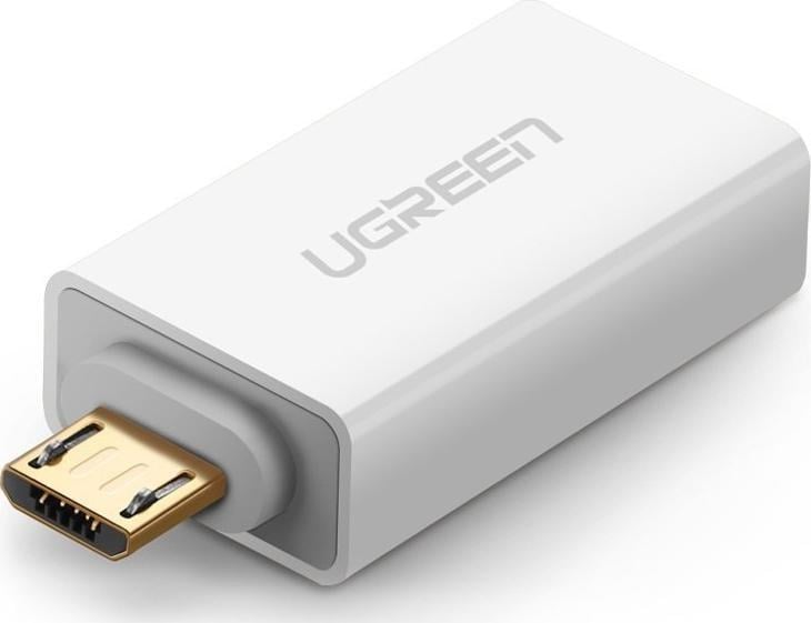 Adaptor Ugreen micro USB la USB 2.0 OTG white (US195)