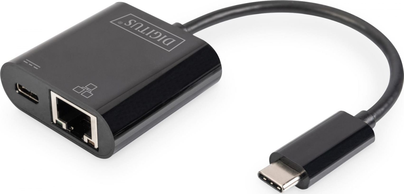 Placi de retea - Adaptor USB 3.0 - Ethernet Gigabit, Type C+Power Delivery, Digitus