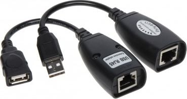 Adaptor USB Genway USB-EX-50 USB - RJ45 Negru (USB-EX-50)