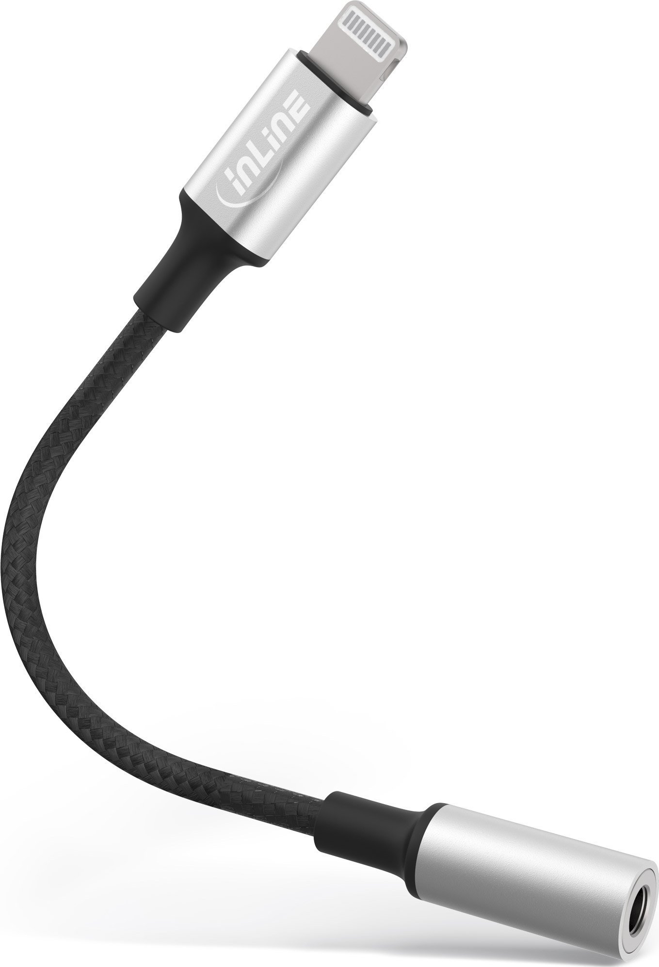 Adaptor USB InLine No Lightning - mufă de 3,5 mm argintiu (31440)