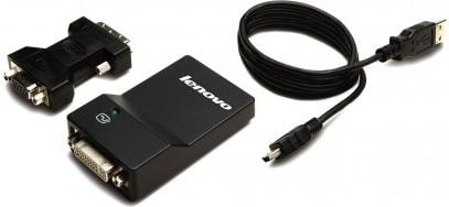 Adaptor USB Lenovo 0B47072 USB - VGA negru (0B47072)