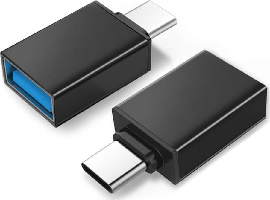 Adaptor USB Maclean MCE470 USB-C - USB Negru (MCE470)