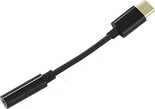 Adaptor USB USB-C - mufă 3,5 mm negru (22556)