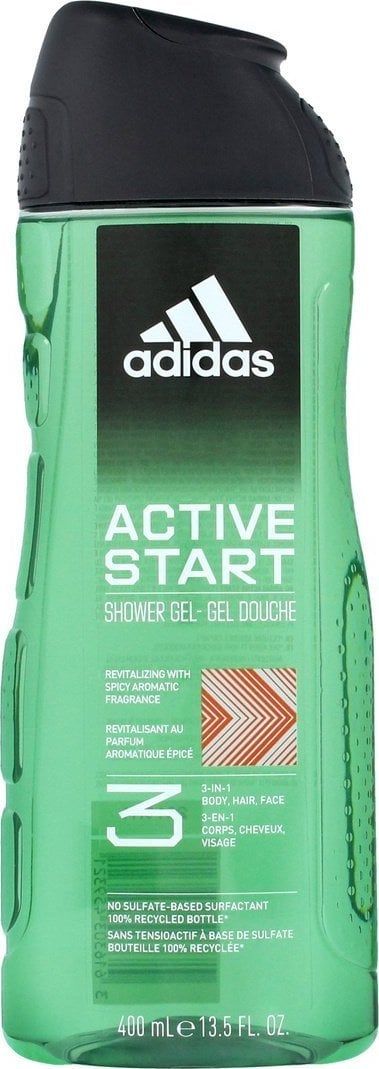 Gel de spălat Adidas Adidas Active Start 3in1 pentru bărbați 400ml