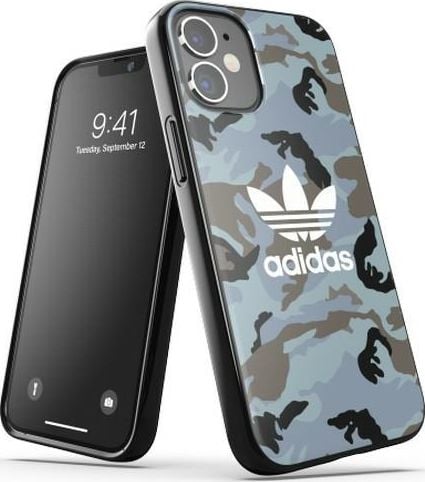 Adidas Adidas SAU SnapCase Camo iPhone 12 mini albastru/negru 43701