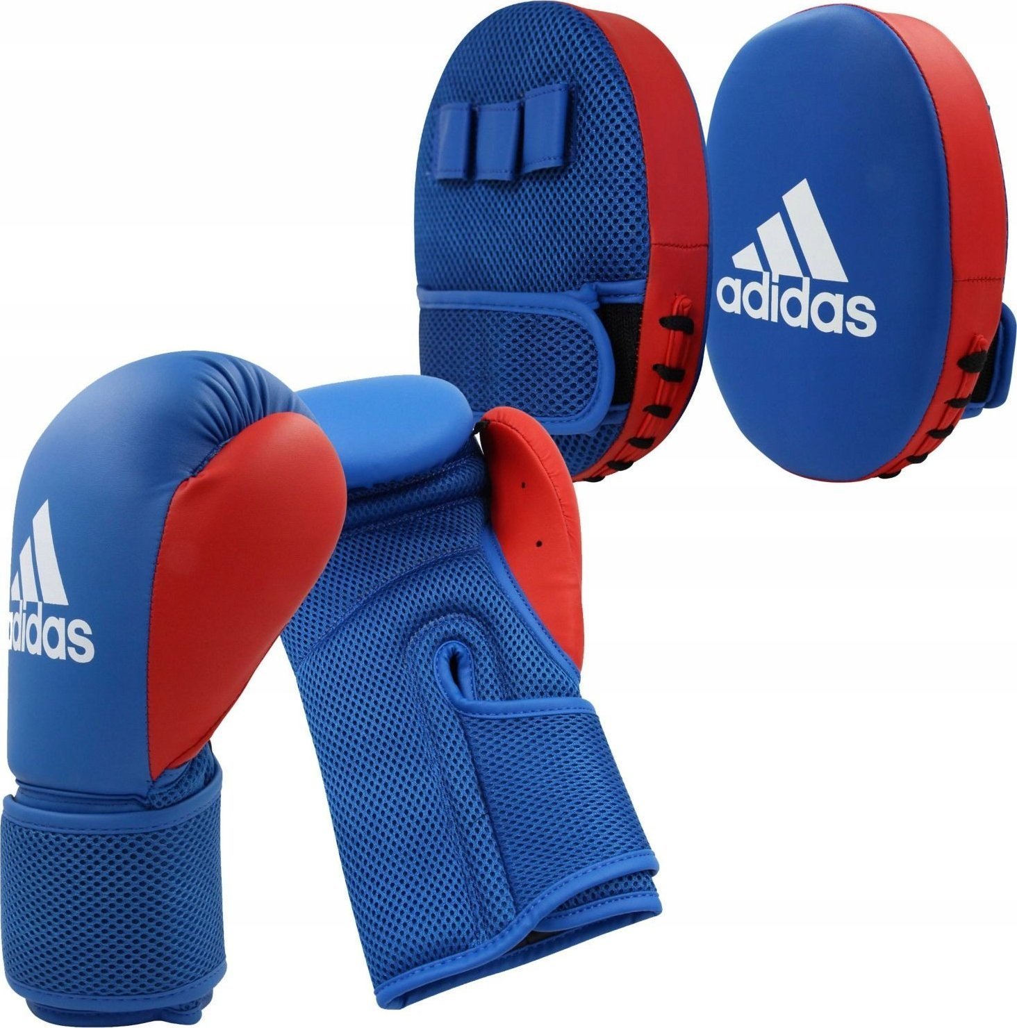 Set de box Adidas pentru copii Mănuși ADIDAS 6 oz Shields Labele antrenorului