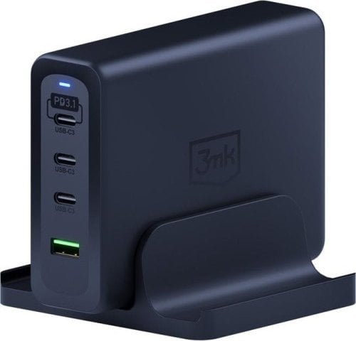 3MK Hyper Charging Station 1x USB-A 3x USB-C (Accesorii - 3mk Hyper Charging Station 240W)