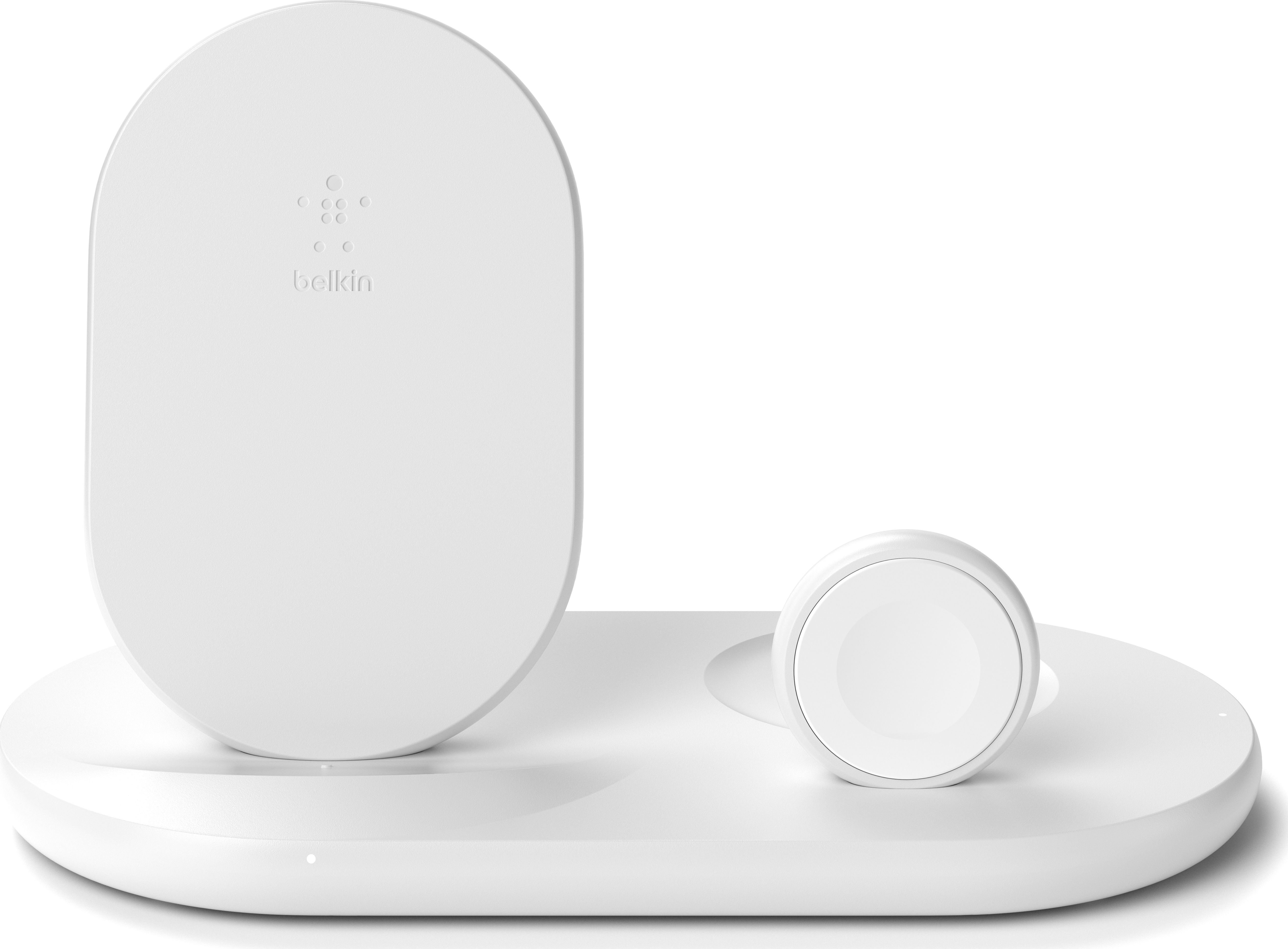 Incarcator wireless Qi 3-in-1, Belkin Boost pentru Apple Watch / Airpods / iPhone, Alb