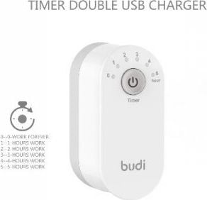 Budi BD030E 2x încărcător USB-A 2,4 A (BD030E)