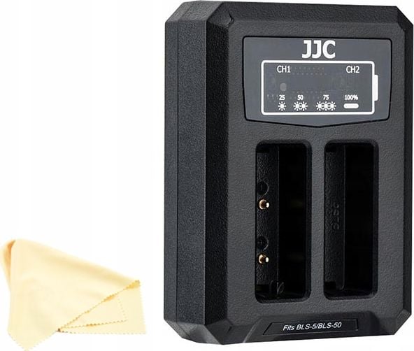Incarcator pentru camera JJC Dual USB Charger pentru Olympus Bls-1 / Bls-5 / Bls-50