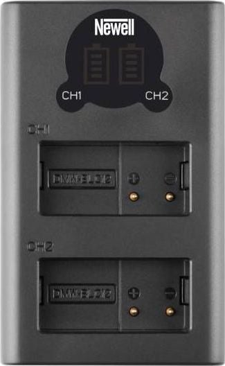 Incarcator dual DL-USB-C DMW-BLC12, Newell, Negru