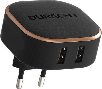 Încărcător Duracell Încărcător de perete Duracell USB 3.4A 17W (negru)