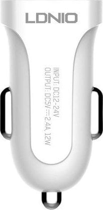 Încărcător LDNIO Încărcător auto LDNIO DL-C17, 1x USB, 12W + cablu Micro USB (alb)