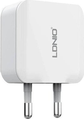 Încărcător LDNIO LDNIO A2201 Încărcător de perete 2USB + Cablu Lightning