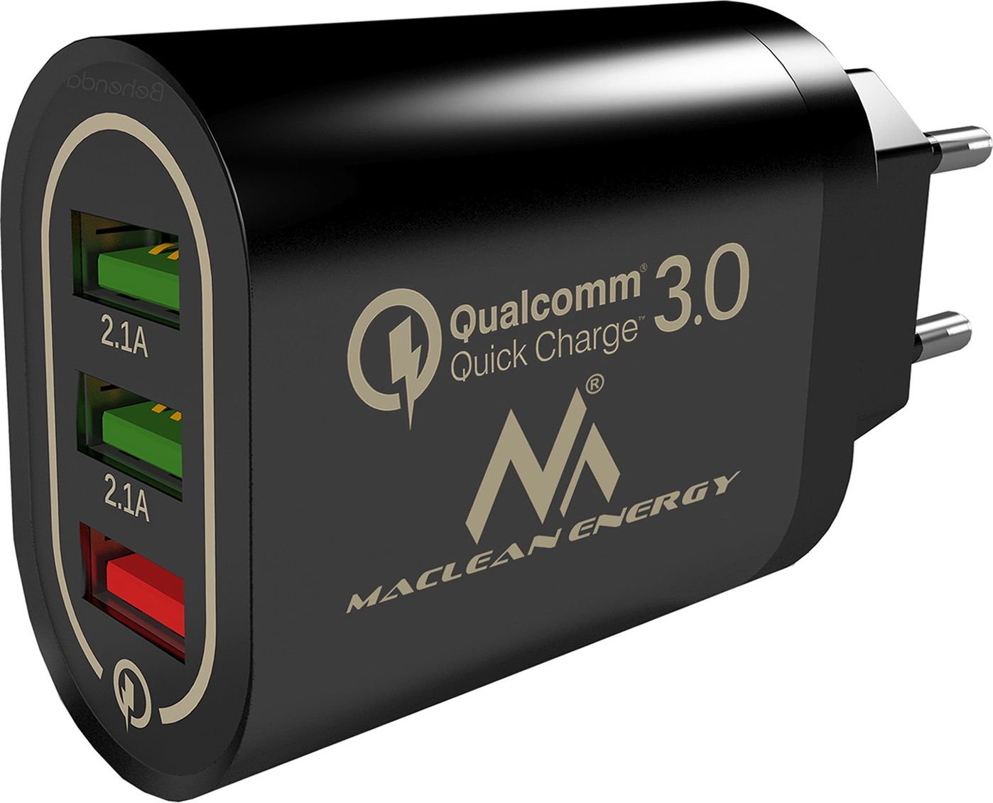 Incarcator QC 3.0 cu USB x 3, MCE479 B, negru