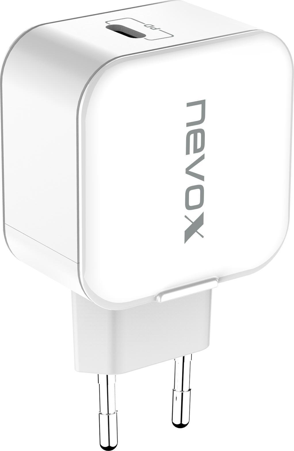 Incarcator priza fast charge 20W NEVOX, USB-C Power Delivery, alb