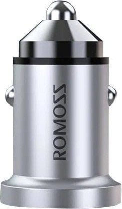 Încărcător Romoss Încărcător auto Romoss AU420T, USB-C + USB, PD + QC 20W (argintiu)