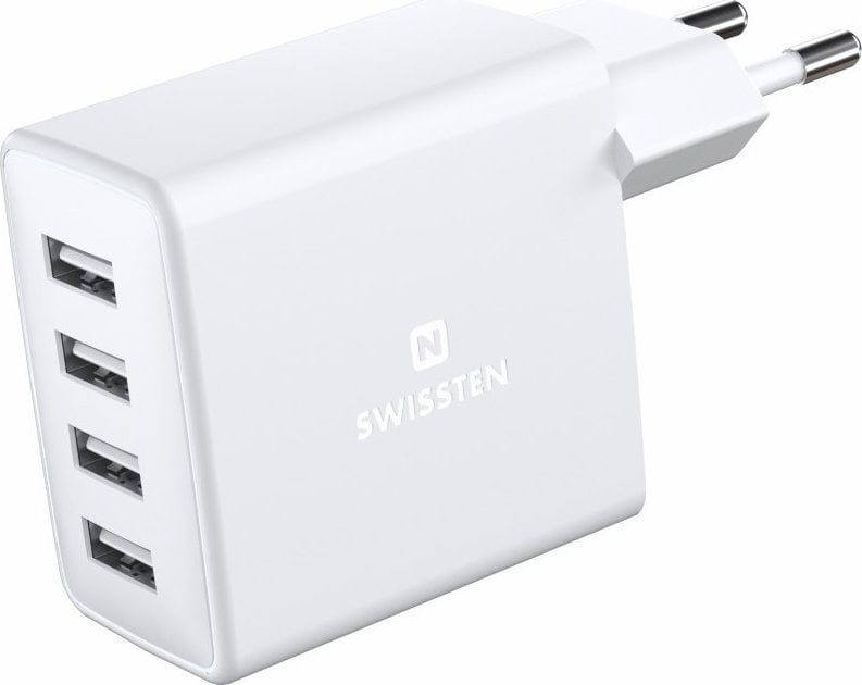 Încărcător Swissten 4x USB-A 2,4 A (22053100)