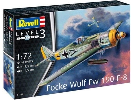 Aeromodel de construit Revell 46 piese FW190 F-8 Focke Wulf