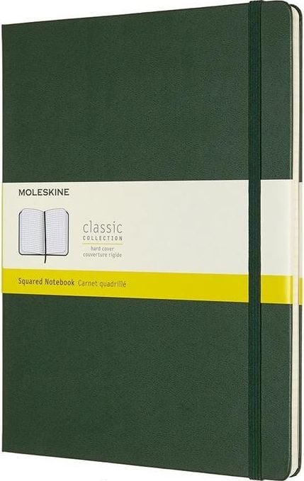 Agenda Moleskine, 102095, Clasic, Hard cover, 19x25 cm, 70 g, Verde inchis