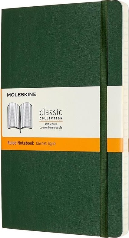 Agenda Moleskine, Classic Collection, 13 x 21 cm, 70 g/m2, Verde