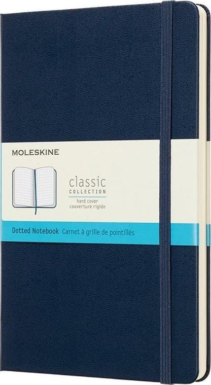 Agenda Moleskine, Classic Collection, L, A5, 70 g/m2, 13 x 21 cm, Bleumarin