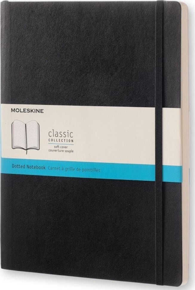 Agenda Moleskine, Classic Collection, XL, 19 x 25 cm, Negru