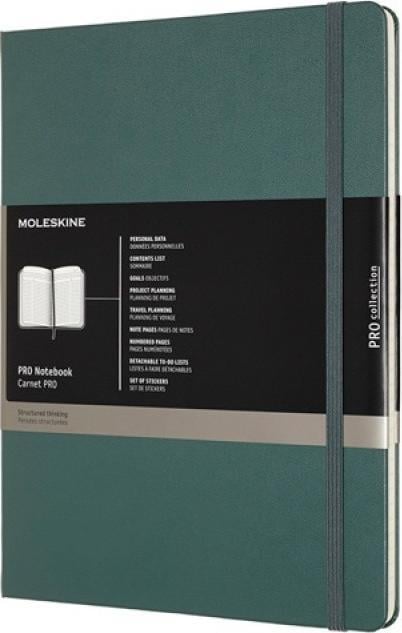 Agenda Moleskine, Profesional, Hard Cover, 19x25 cm, Verde inchis