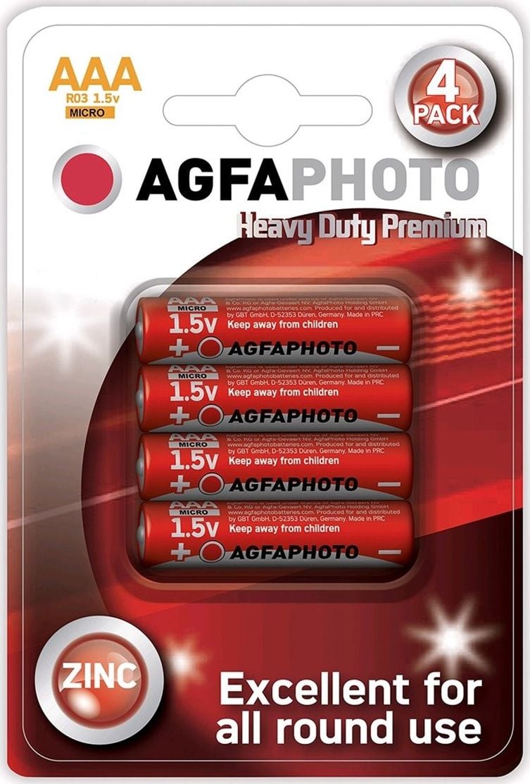 Baterie Agfa Heavy Duty AAA / R03 4 buc.