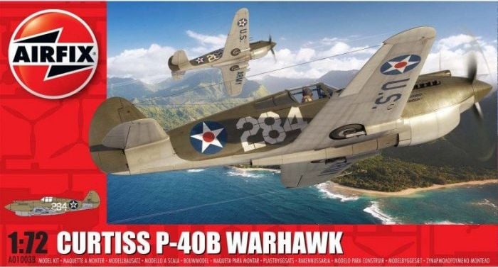 Kit model Airfix Curtiss P-40B Warhawk