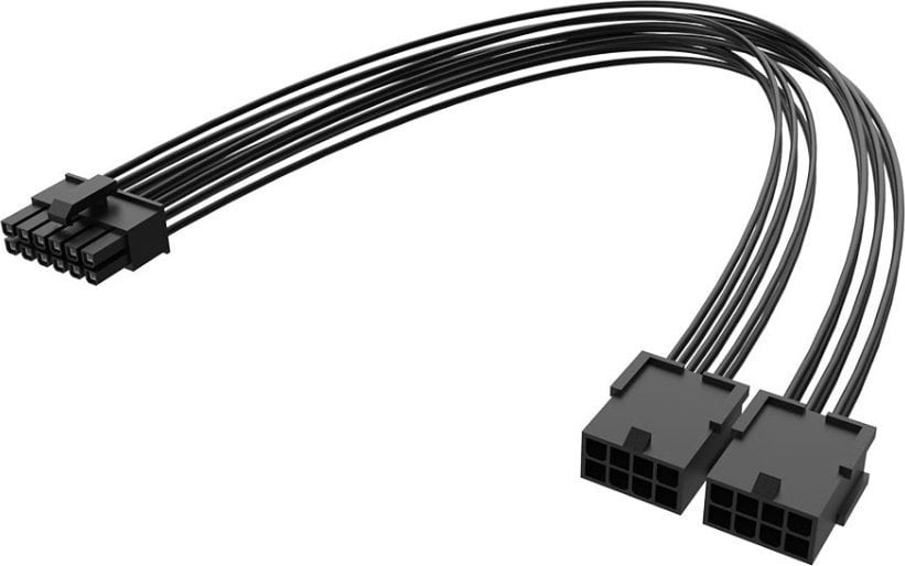 Akasa PCIe 12 pini - PCIe 8 pini x2, 0,3 m, negru (AK-CBPW27-30BK)