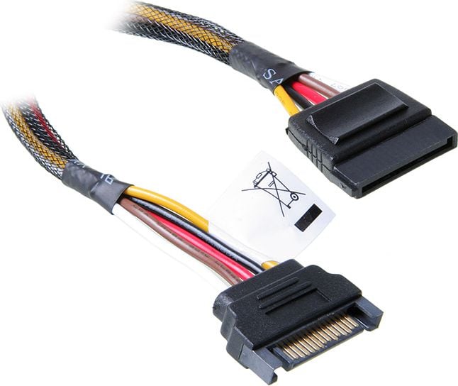Cablu È™i adaptor pentru PC Akasa PrzedÅ‚uÅ¼acz zasilania Serial ATA 30cm AK-CBPW04-30