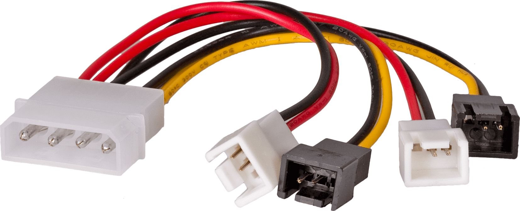 Cabluri - Cablu de alimentare , Akyga , AK/CA/34 Molex/2 x 3pin 12V/2 x 3pin 5V , 0.15 m