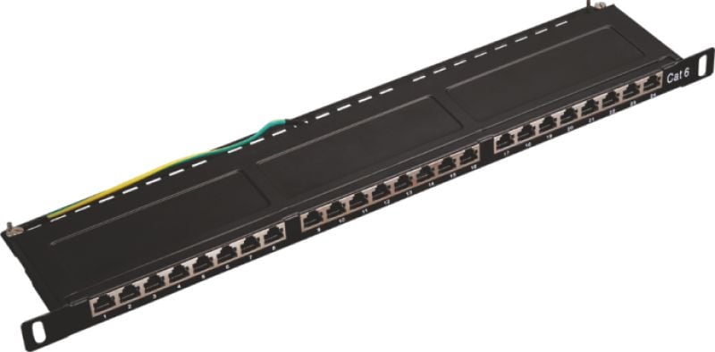 Alantec Patch panel 19` 0.5U OPTIM 24x RJ45 STP cat.5e (PK031)