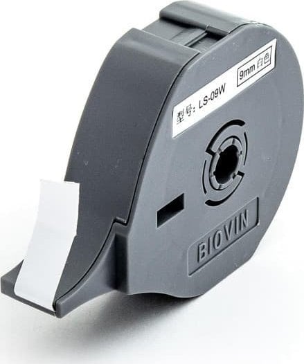 Riboane imprimante - Alb bandă adezivă 9mm 8m tip casetă LS-09W