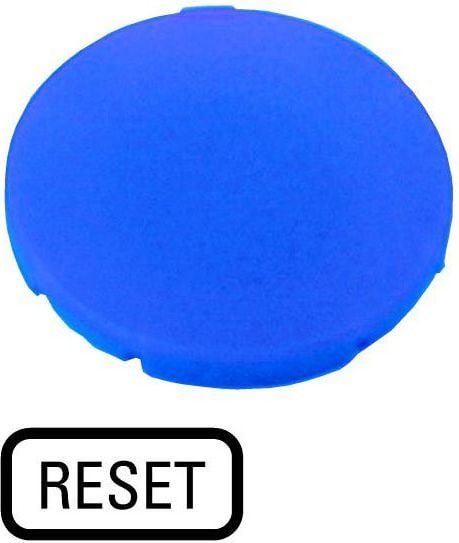 Albastrul plat butonul insert 22mm cu RESET M22-XD-B-GB14 (218204)