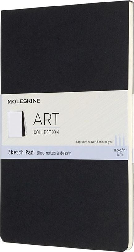 Album Moleskine Sketch Pad L 48K negru