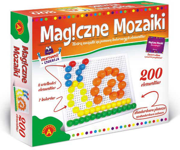 Joc educativ Alexander, Mozaicul magic, 200 piese