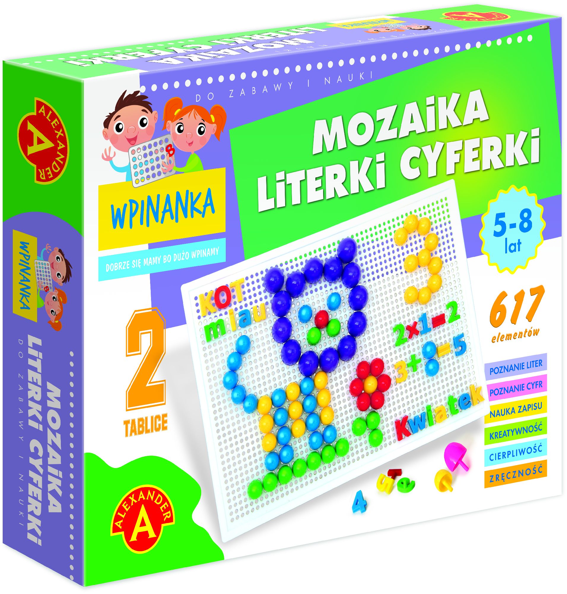 litere și cifre Wpinanka mozaic (276060)