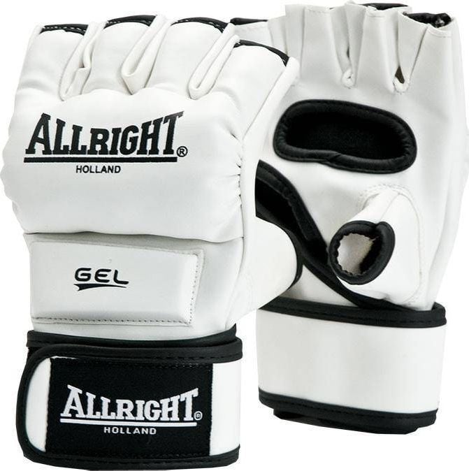 Allright MMA PRO LEATHER GLOVES s.XL alb