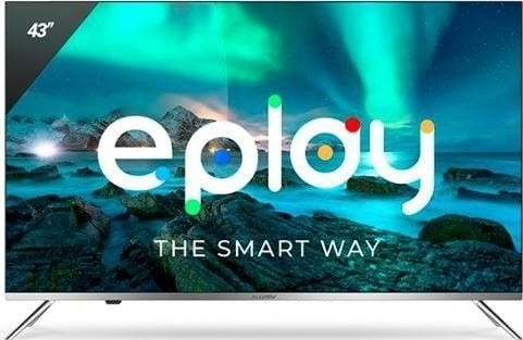 Televizoare - AllView TV Allview QL43ePlay6100-U 43 inchi (109 cm) 4K UHD QLED Smart Android TV, Asistent Google, cadru negru metalic
